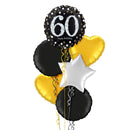 Happy 60th Birthday Holographic Balloon Bouquet