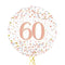 Happy 60th Birthday Rose Gold Balloon Bouquet