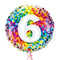 Happy 6th Birthday Confetti Balloon Bouquet