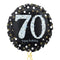 Happy 70th Birthday Holographic Balloon Bouquet