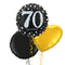 Happy 70th Birthday Holographic Balloon Bouquet