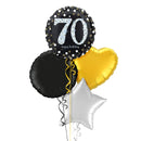 Happy 70th Birthday Holographic Balloon Bouquet