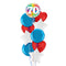 Happy 70th Birthday Rainbow Confetti Balloon Bouquet