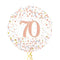 Happy 70th Birthday Rose Gold Balloon Bouquet