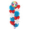 Happy 7th Birthday Confetti Balloon Bouquet