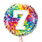 Happy 7th Birthday Confetti Balloon Bouquet