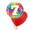 Happy 7th Birthday Confetti Balloon Bouquet
