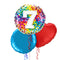 Happy 7th Birthday Confetti Balloon Bouquet