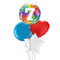 Happy 7th Birthday Confetti Balloon Bouquet