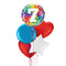 Happy 7th Birthday Confetti Balloon Bouquet