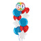 Happy 60th Birthday Rainbow Confetti Balloon Bouquet