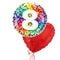 Happy 8th Birthday Confetti Balloon Bouquet