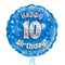 10th Birthday Blue Balloon Bouquet