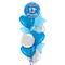 Happy Birthday 13th Blue Foil Balloon Bouquet