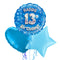Happy Birthday 13th Blue Foil Balloon Bouquet