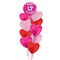Happy Birthday 13th Pink Foil Balloon Bouquet