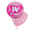 Happy Birthday 14th Pink Foil Balloon Bouquet
