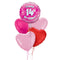 Happy Birthday 14th Pink Foil Balloon Bouquet