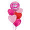 Happy Birthday 14th Pink Foil Balloon Bouquet