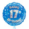 17th Birthday Blue Balloon Bouquet