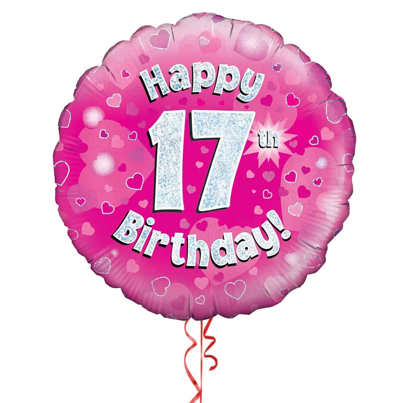 17th Birthday Pink Balloon Bouquet