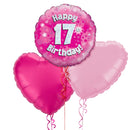 17th Birthday Pink Balloon Bouquet