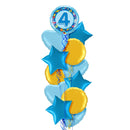 4th Birthday Blue Balloon Bouquet