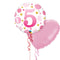 Happy Birthday 5th Pink Polka Dot Foil Balloon Bouquet