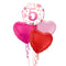 Happy Birthday 5th Pink Polka Dot Foil Balloon Bouquet