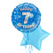 Happy Birthday 7th Blue Foil Balloon Bouquet