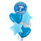 Happy Birthday 7th Blue Foil Balloon Bouquet
