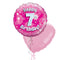 Happy Birthday 7th Pink Foil Balloon Bouquet