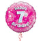 Happy Birthday 7th Pink Foil Balloon Bouquet