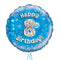 Happy Birthday 8th Blue Foil Balloon Bouquet