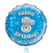 Happy Birthday 8th Blue Foil Balloon Bouquet