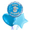 Happy Birthday 8th Blue Foil Balloon Bouquet