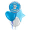Happy Birthday 8th Blue Foil Balloon Bouquet