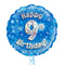 Happy Birthday 9th Blue Foil Balloon Bouquet