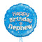 Happy Birthday Brother Blue Foil Balloon Bouquet