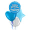 Happy Birthday Brother Blue Foil Balloon Bouquet