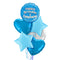 Happy Birthday Brother Blue Foil Balloon Bouquet