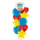 Happy Birthday Candle Colours Balloon Bouquet