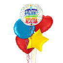 Happy Birthday Candle Colours Balloon Bouquet