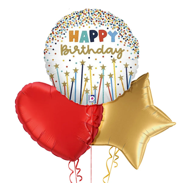 Happy Birthday Candles Balloon Bouquet