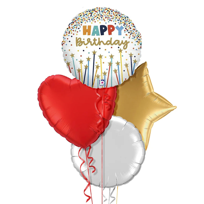 Happy Birthday Candles Balloon Bouquet
