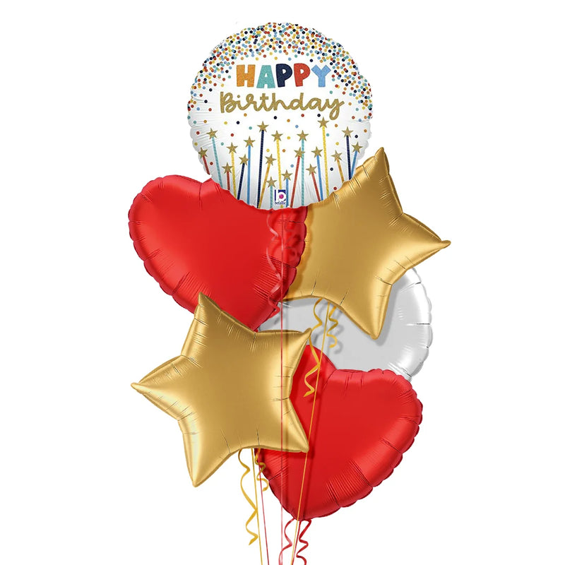 Happy Birthday Candles Balloon Bouquet