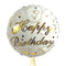 Happy Birthday Classy Gold and White Balloon Bouquet