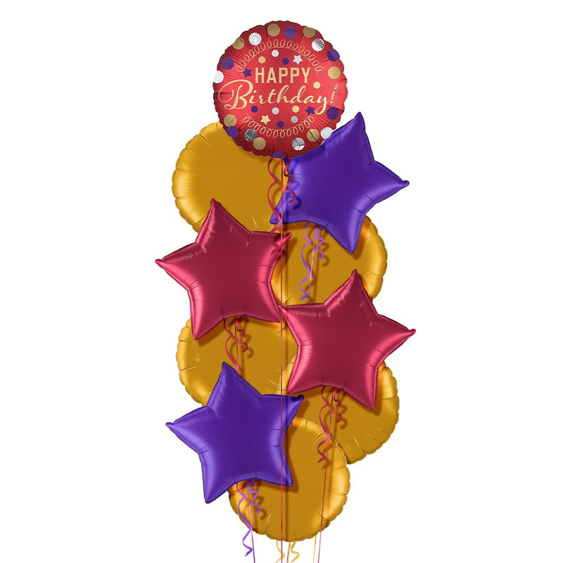 Happy Birthday Classy Red Balloon Bouquet