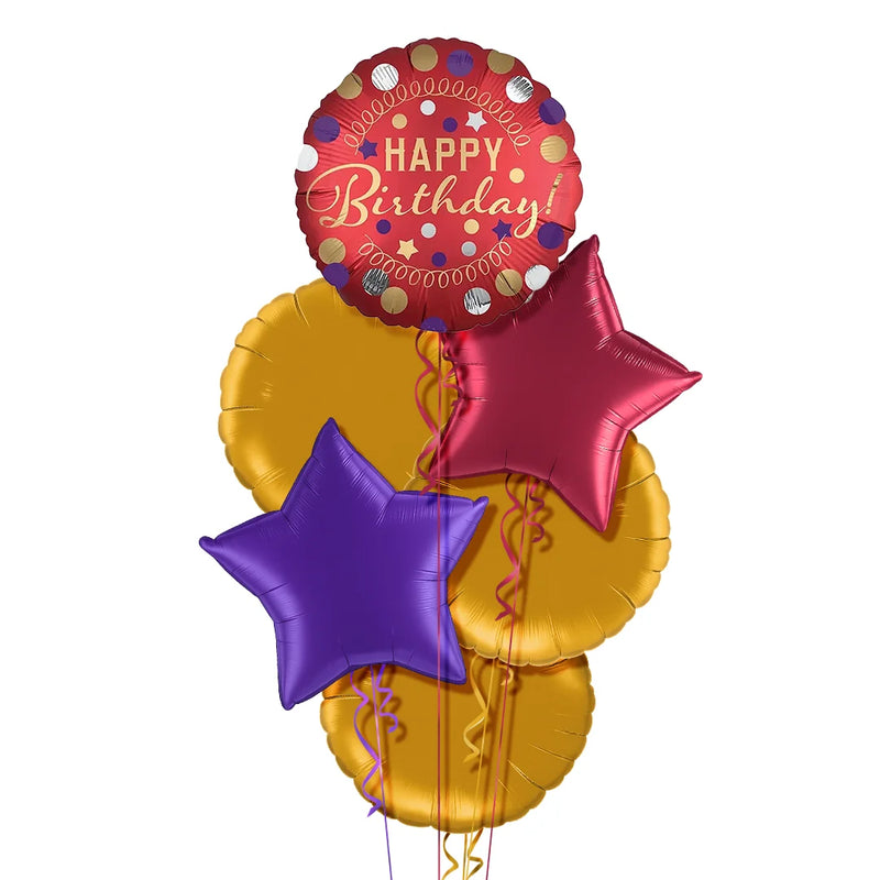 Happy Birthday Classy Red Balloon Bouquet