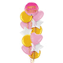 Happy Birthday Cute Pink Balloon Bouquet